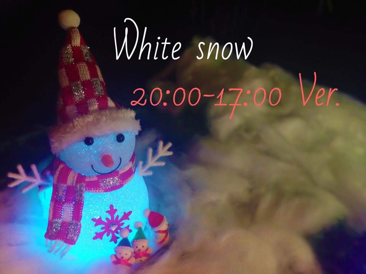 【冬限定】 White snowプラン ※20:00～17:00 ver.